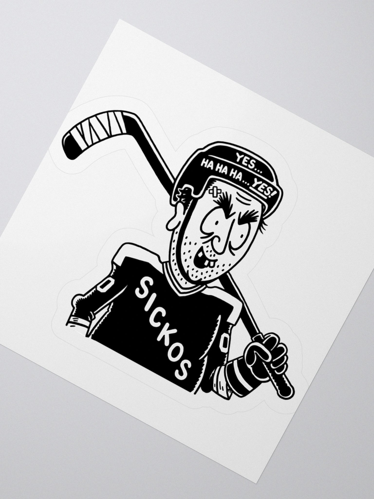 Sickos Hockey Player Sticker (3 Sizes) product image (4)