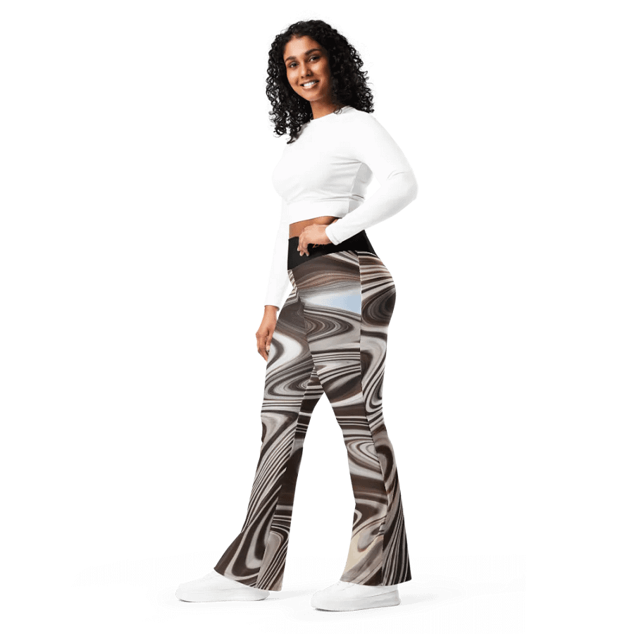 Swirl of Serenity Flare Leggings product image (4)