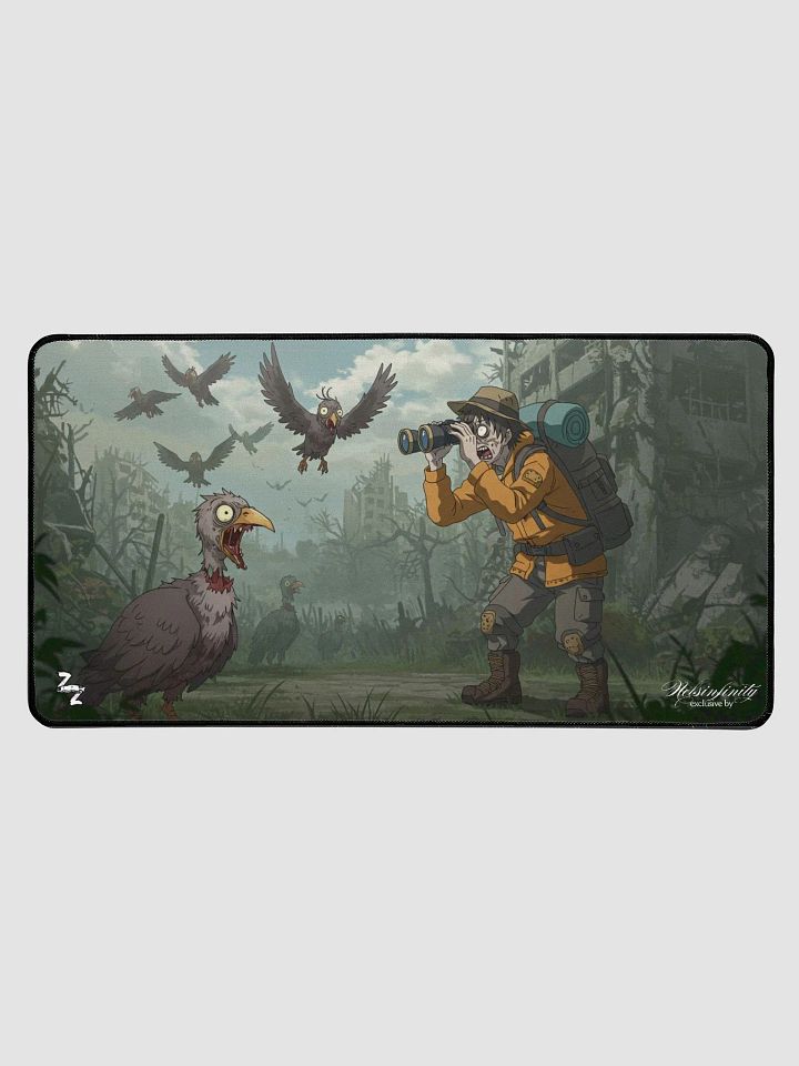 Exclusive Zombie Bird Watching Like A Zombie 03 Desk Mat product image (1)