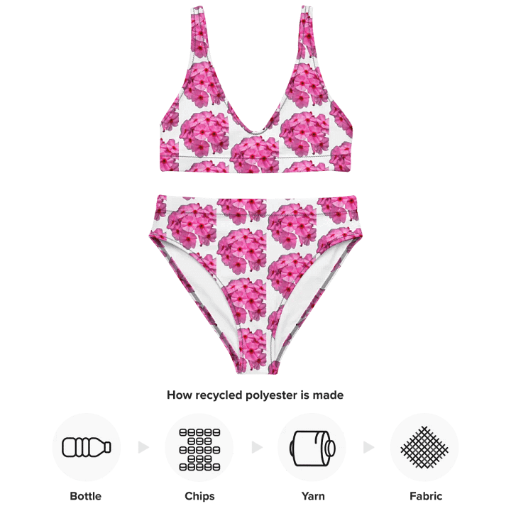 Blossom with Confidence in Our Sustainable Floral High-Waisted Bikini product image (2)