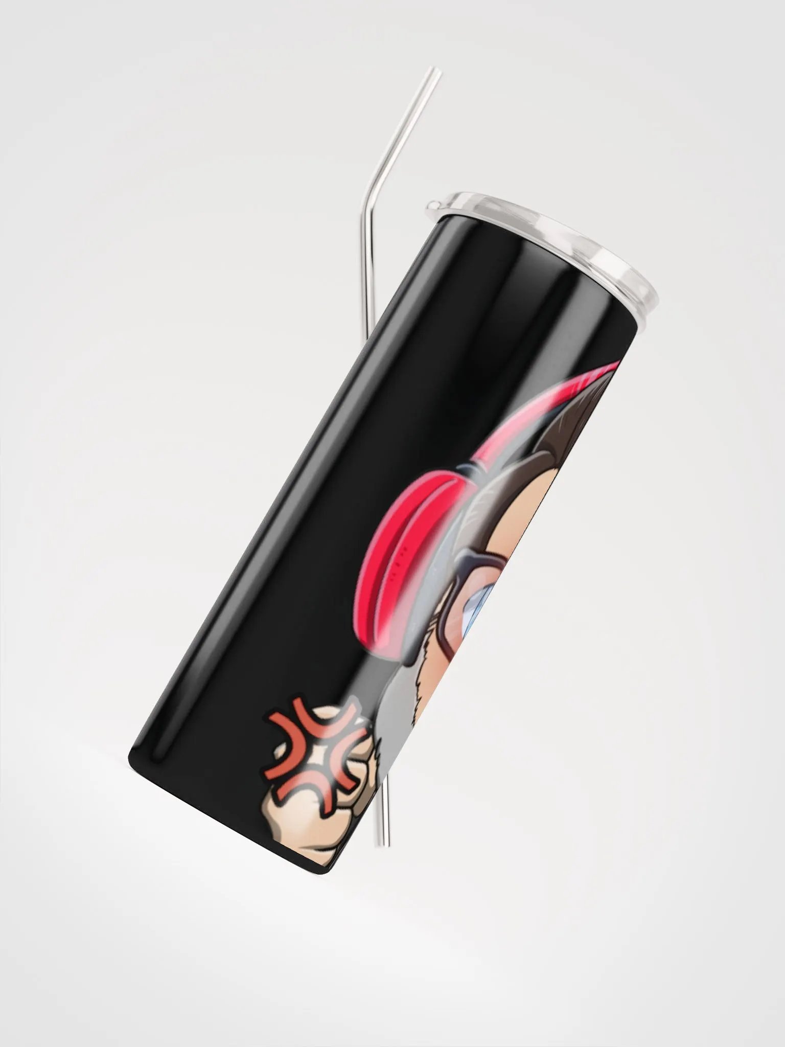 Ricky Rage Emote Stainless Steel Tumbler with Straw product image (4)