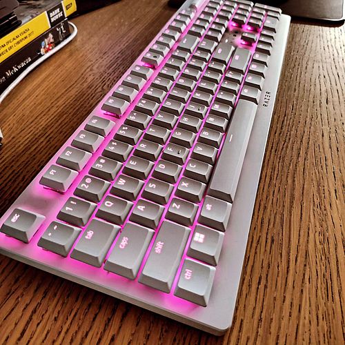 I ended up with this #keyboard. 
Razer Deathstalker V2 Pro.

It doesn't look that good and sounds kinda meh, but it's good an...