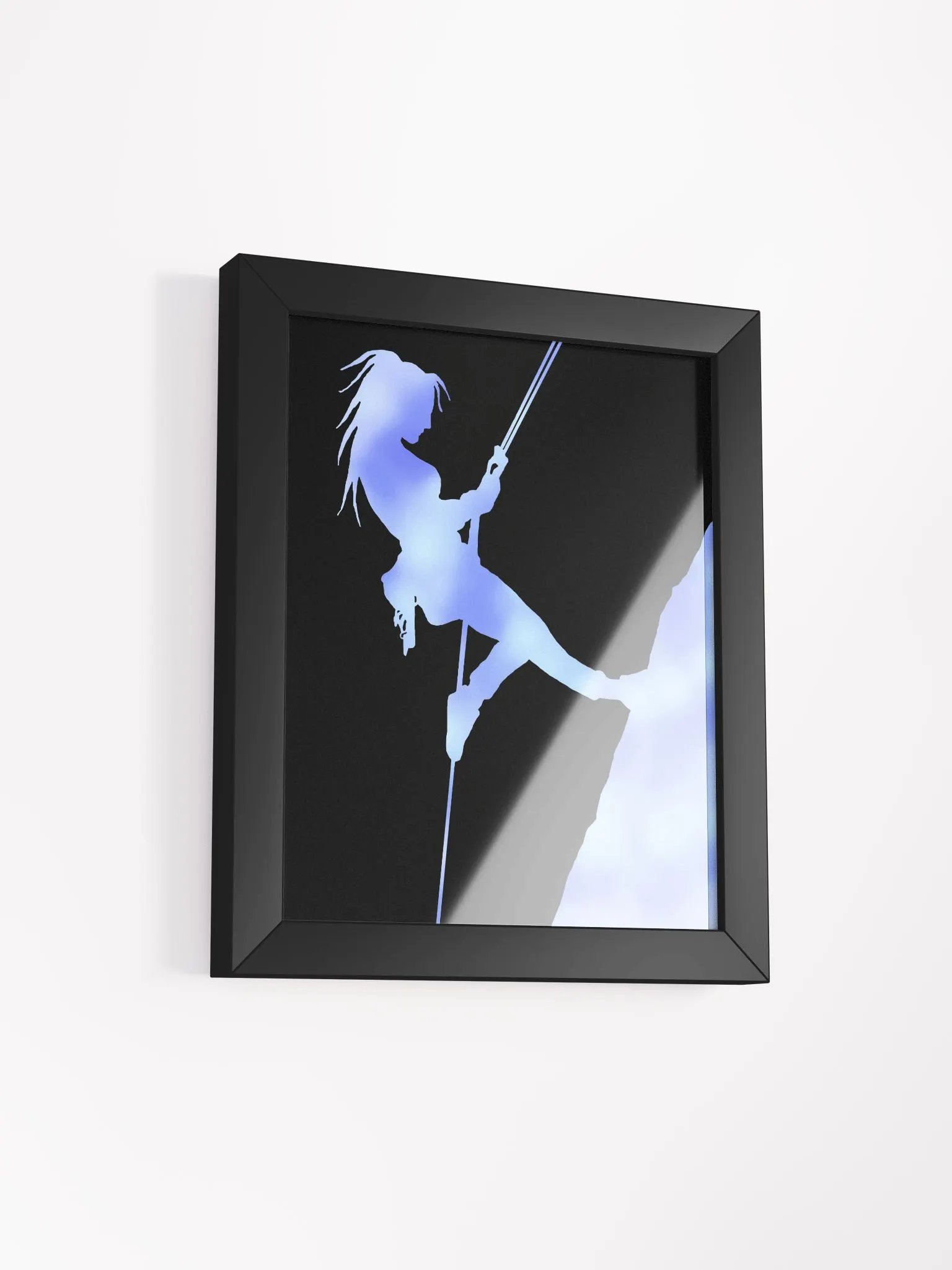 Climber girl blues Framed print. product image (30)