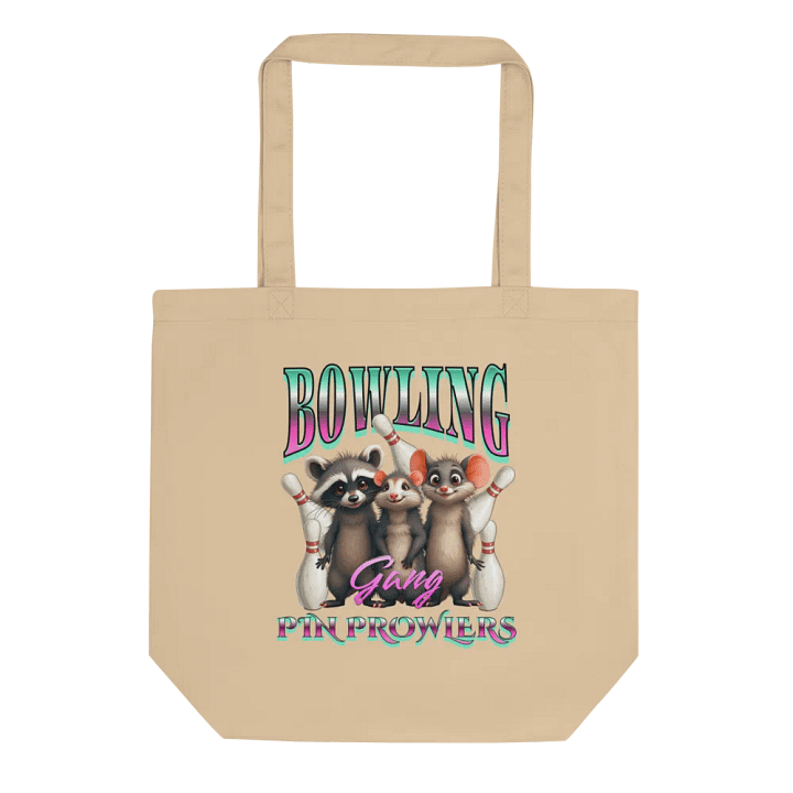 Bowling Gang Pin Prowlers Raccoon Eco-Friendly Tote Bag product image (1)