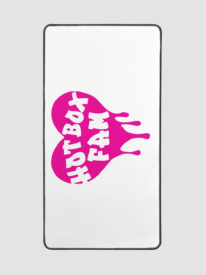 HOT BOX FAM HOT PINK TRANSPARENT LOGO ON DESK MAT product image (2)
