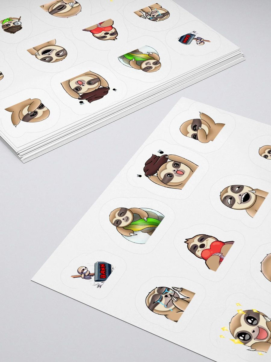 RTR Sloth Sticker Sheet product image (8)