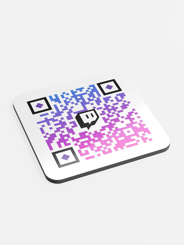 MA Twitch QR Code Cork Coaster product image (2)
