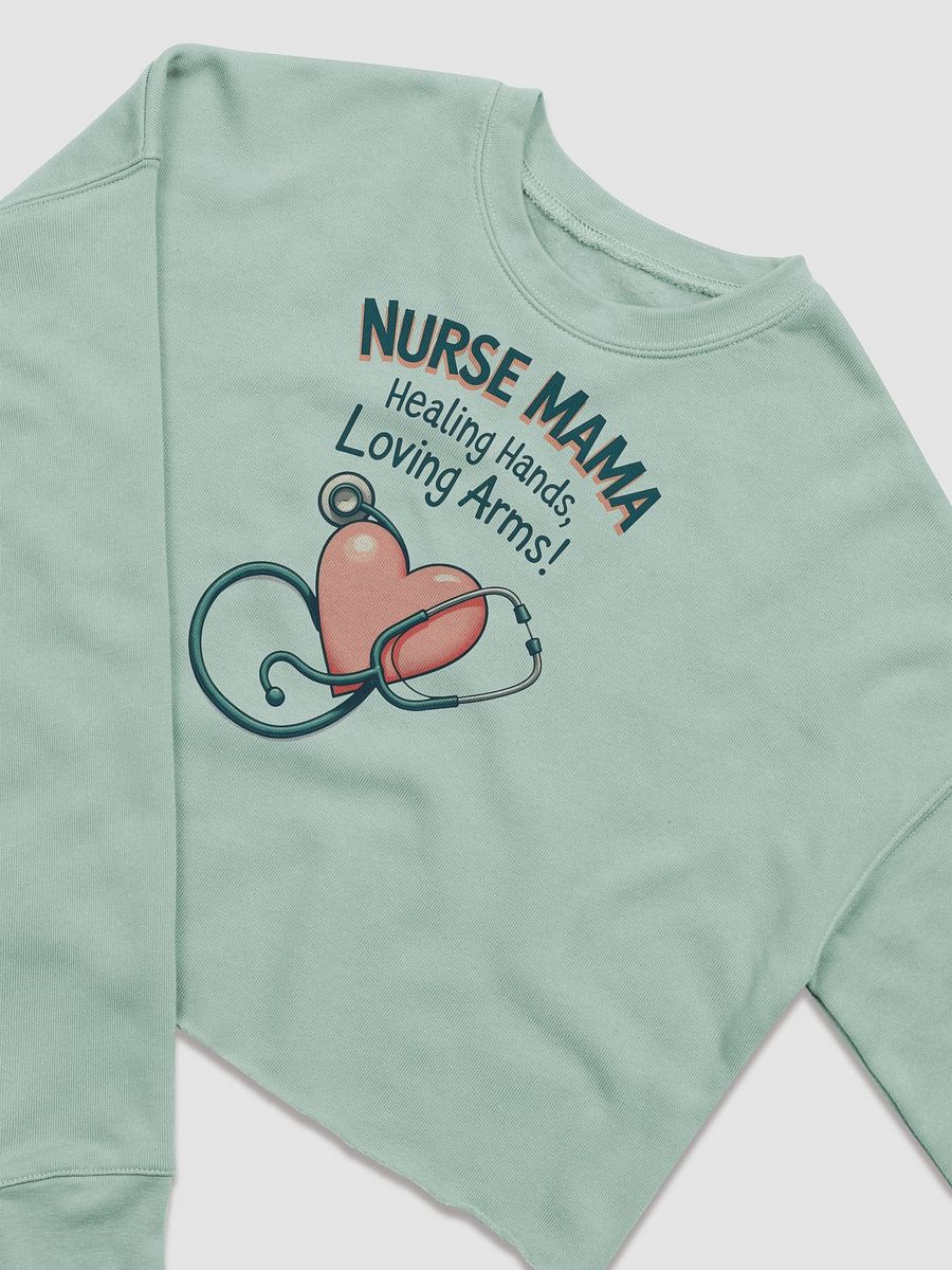 Nurse Mama Healing Hands Crop Sweatshirt product image (15)