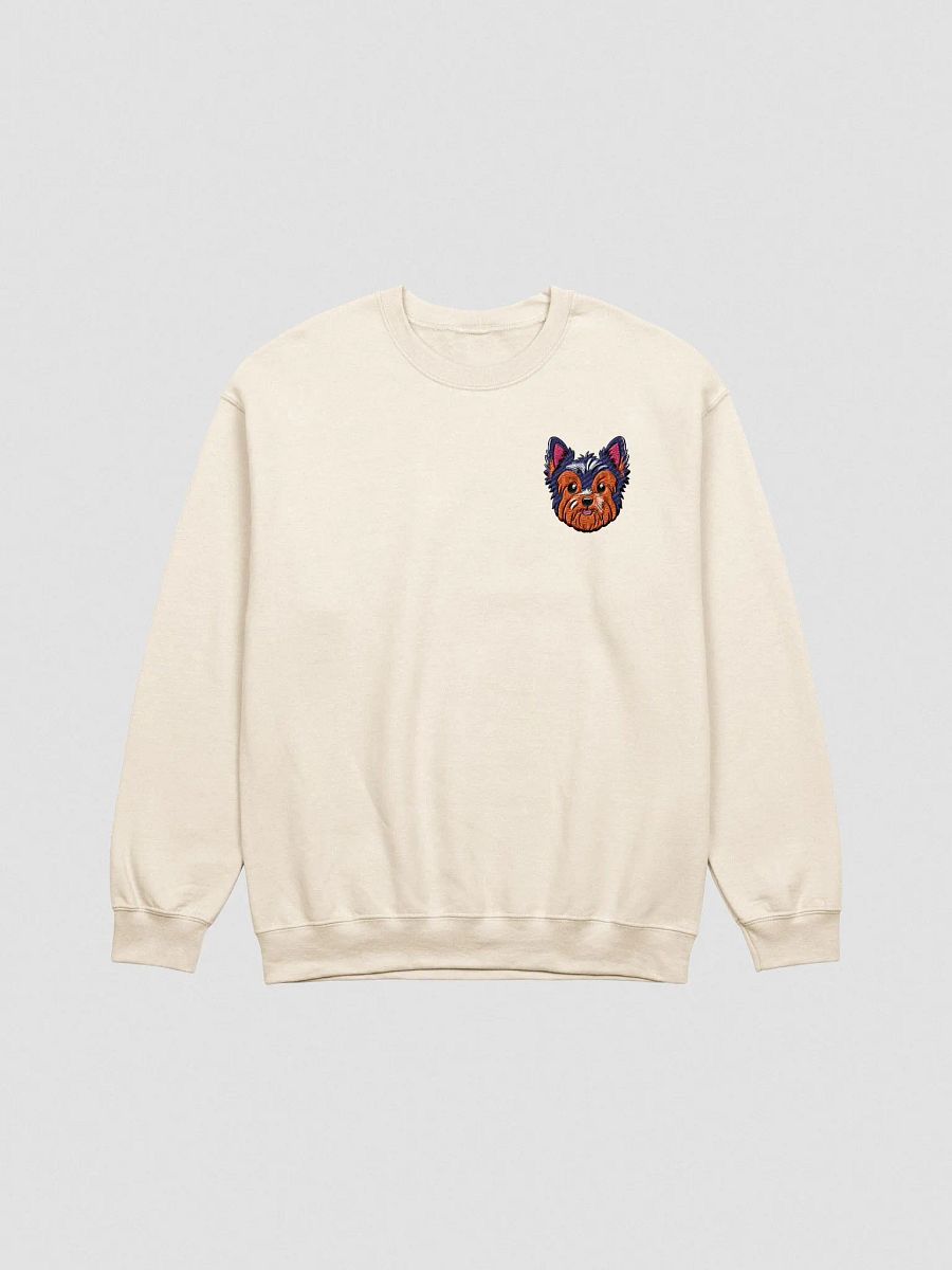 Cheerful Yorkie Cartoon Crewneck Sweatshirt product image (1)