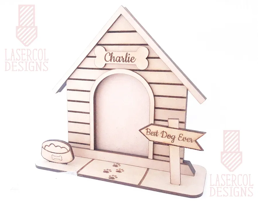 Dog House Photo Frame - Laser Cut Files product image (8)