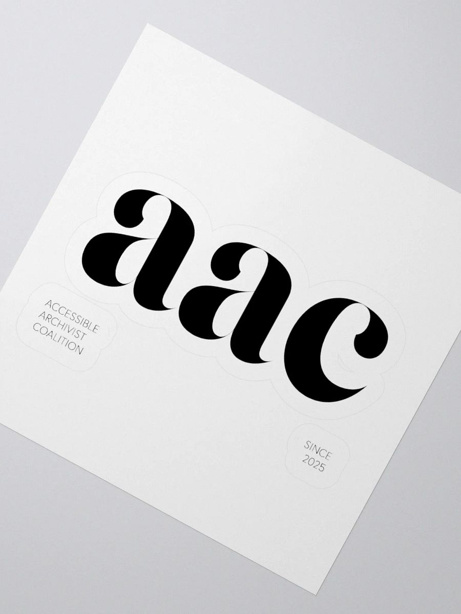 THE AAC STICKER - BLACK product image (6)