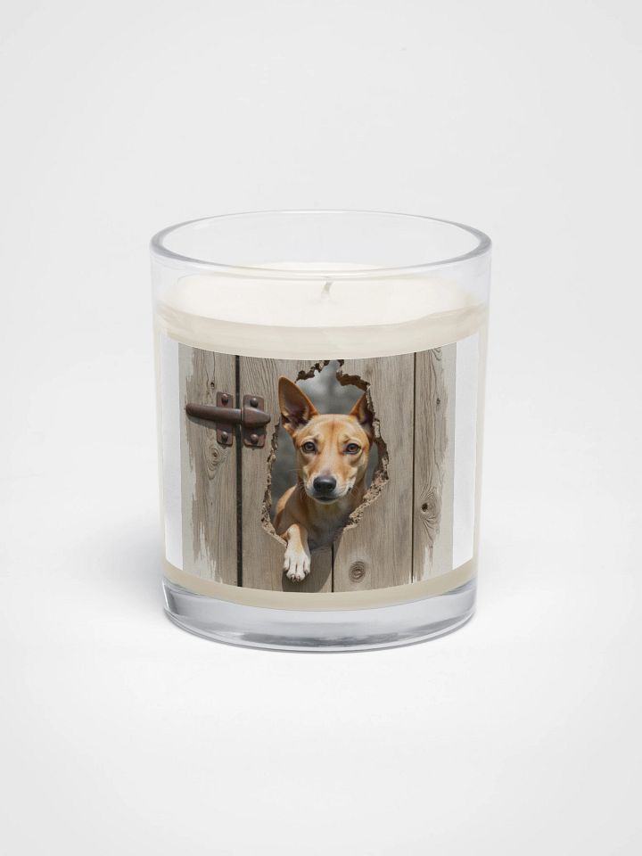 Rustic Wood Fence Peeker Candle product image (1)