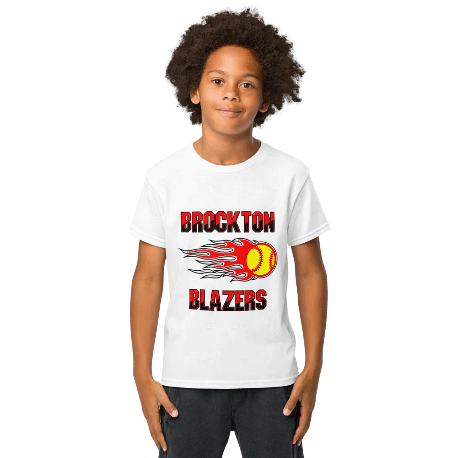 Youth Brockton Blazers Logo Tee - White product image (1)