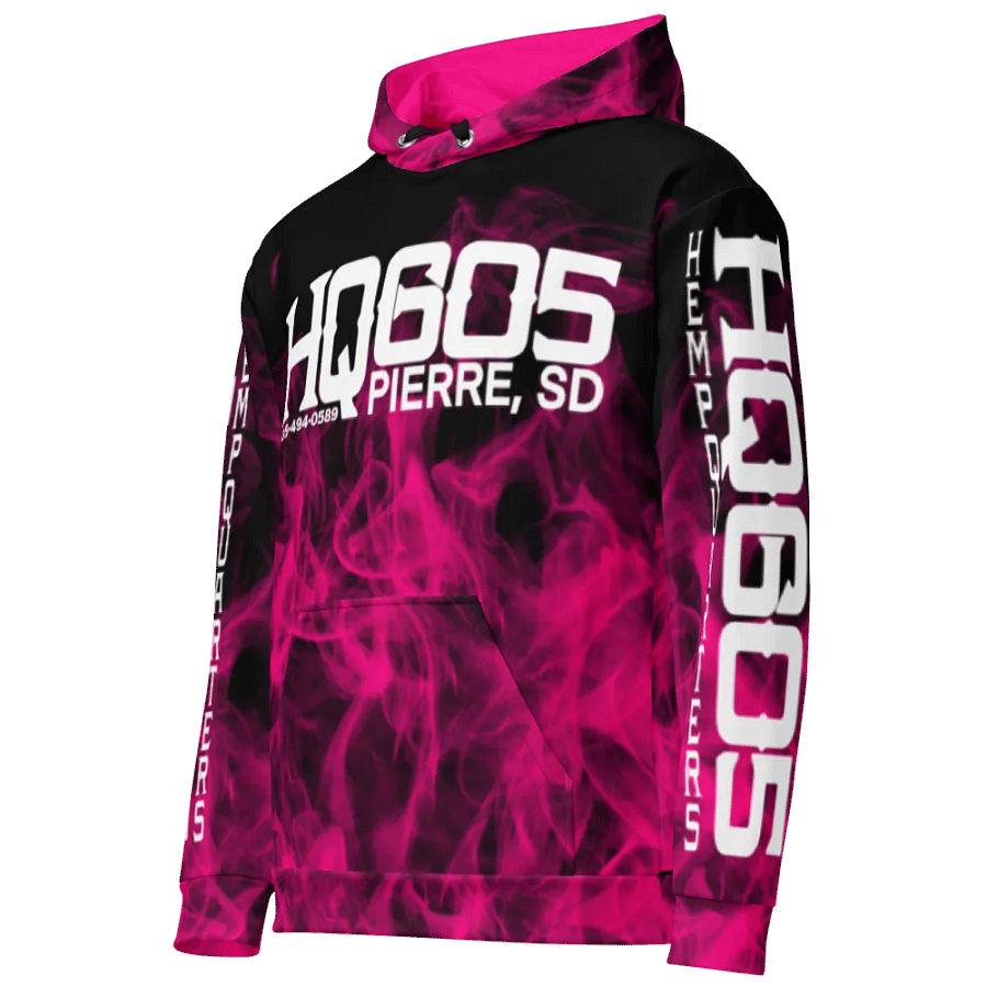 HempQuarters Pink Smoke Hoodie product image (3)