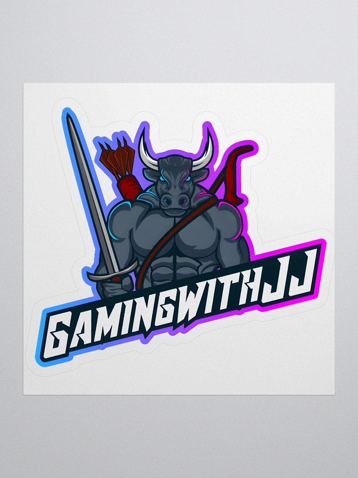 GamingWithJJ Logo Sticker 4''x4'' product image (1)