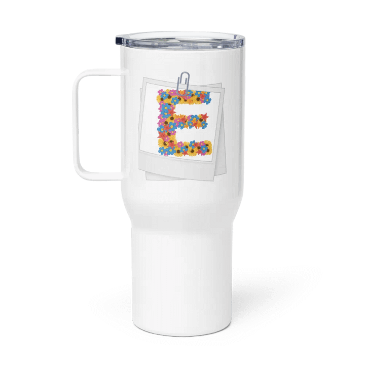 E - Floral Elegance Travel Mug product image (1)