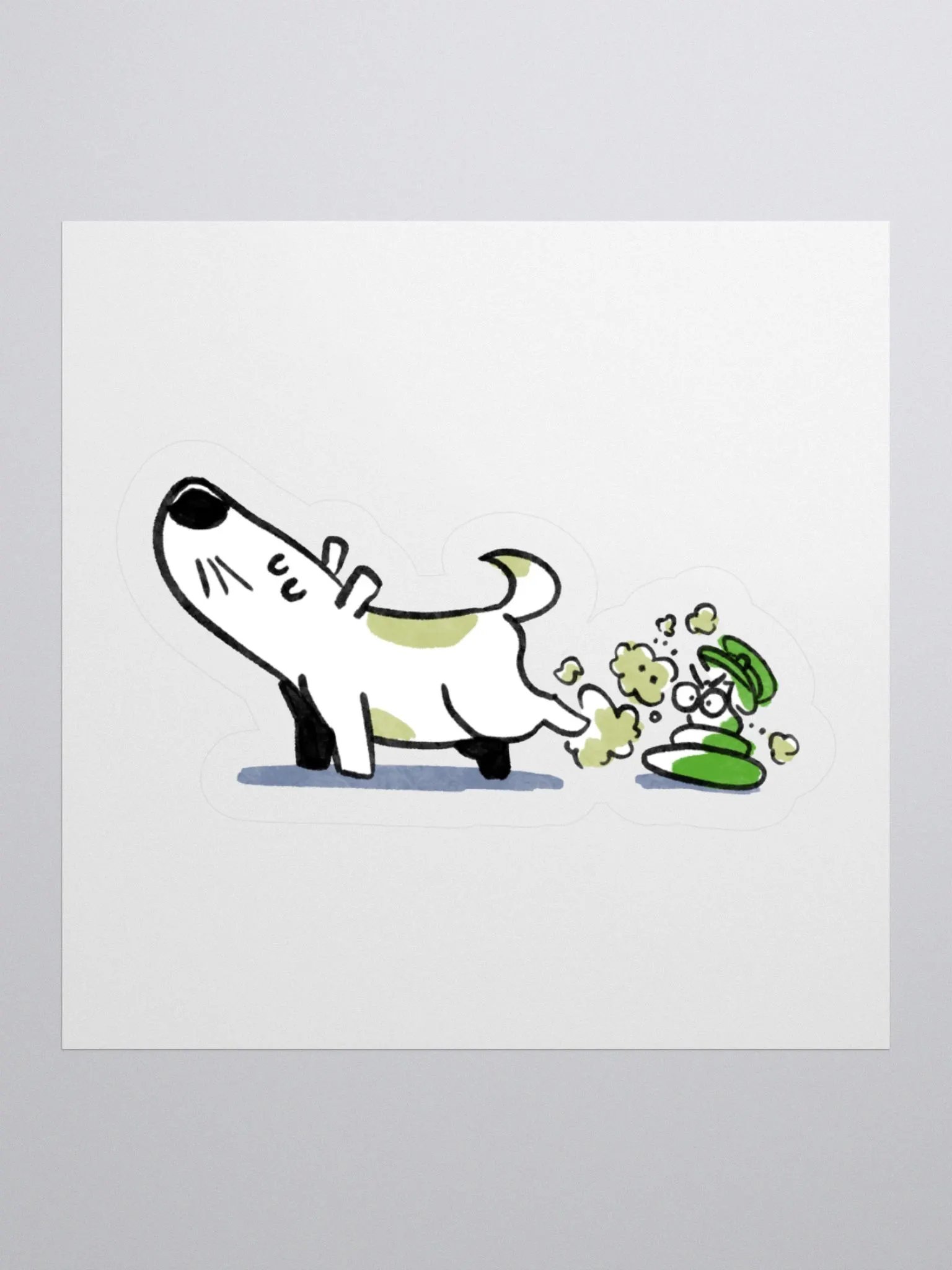 Just a Pup Poop | Kiss Cut Stickers product image (1)