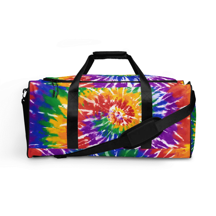 Rainbow tie dye duffle bag product image (1)