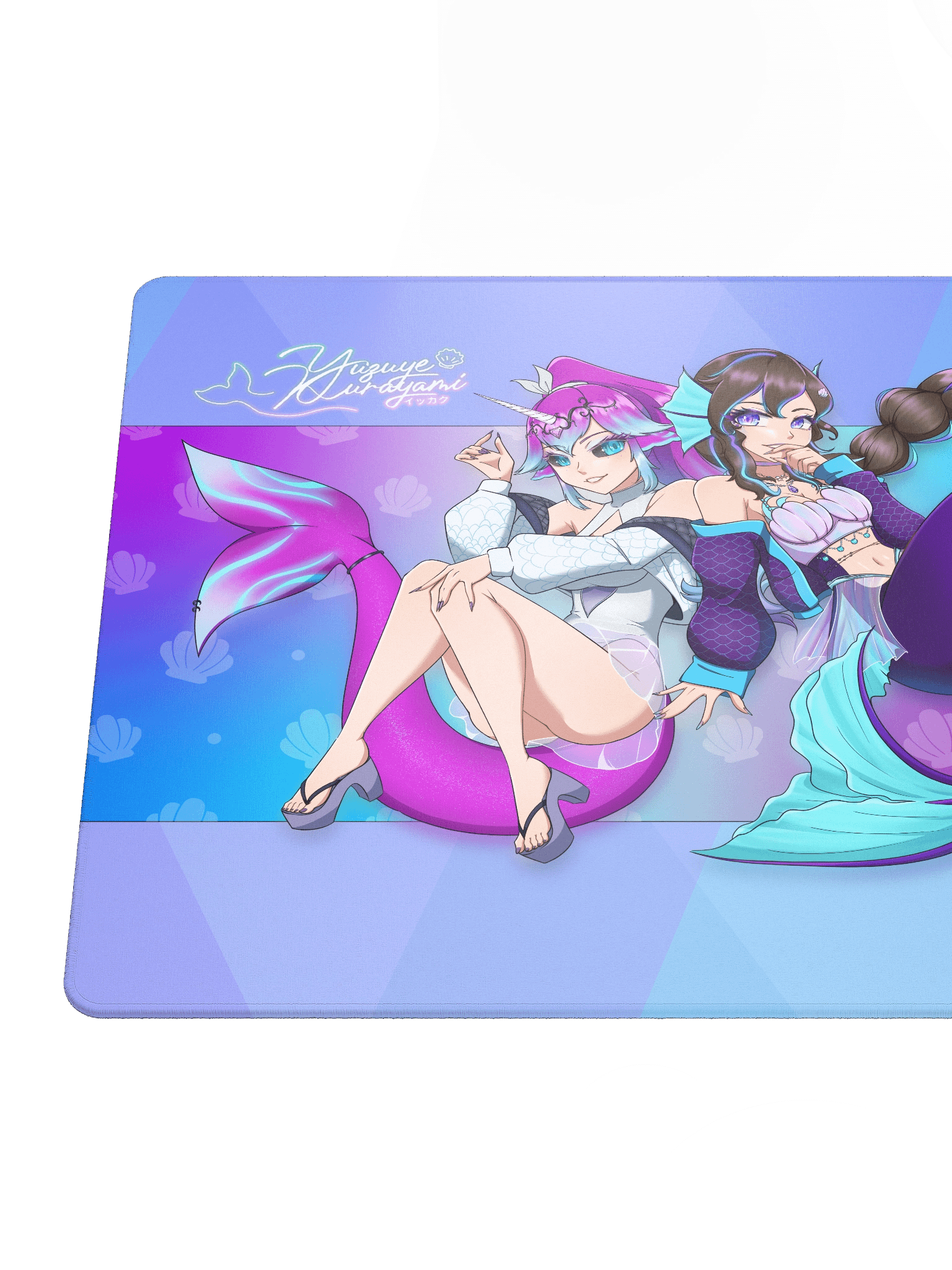 🩷Yuzu & 💜Eru 18″×16″ Gaming Mouse Pad product image (4)