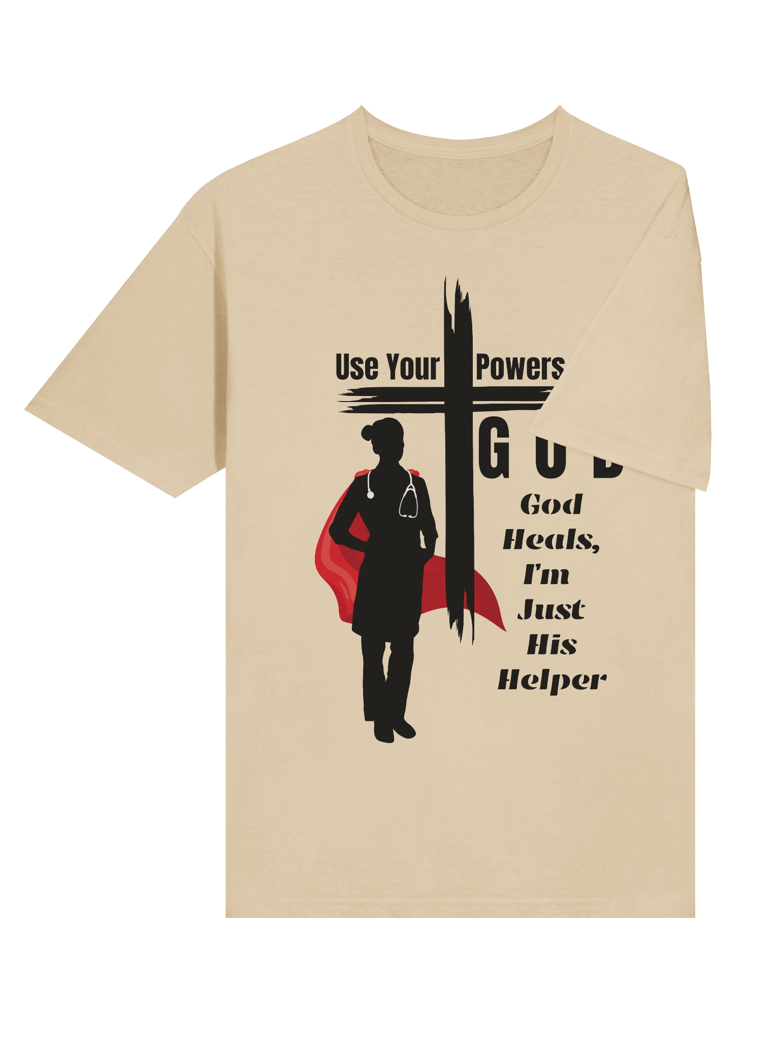 Use your powers for God - Marvel at His Goodness, Christian Doctors Superhero T-Shirt product image (13)