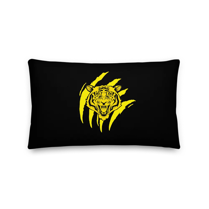 Almohada premium integral con tigre rugiente product image (1)