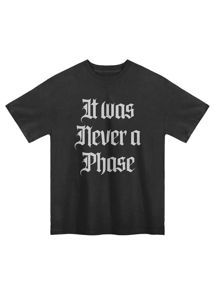 It Was Never a Phase Faded Oversized T shirt product image (1)