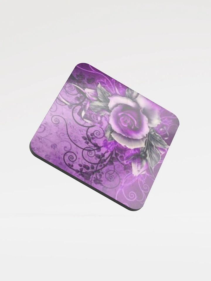 Purple rose coasters product image (1)