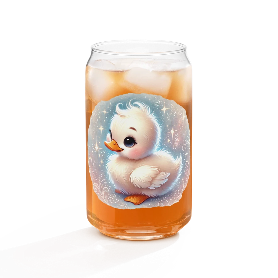 Baby Duckling Glass with Optional Bamboo Lid and Straw product image (40)