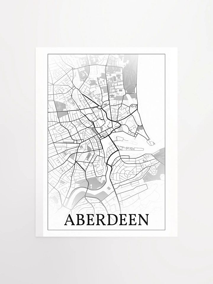Aberdeen, Scotland, city map print product image (1)