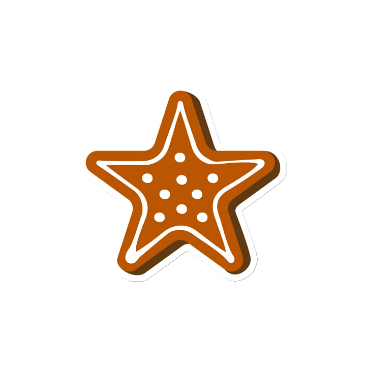 Gingerbread Star Magnet product image (2)