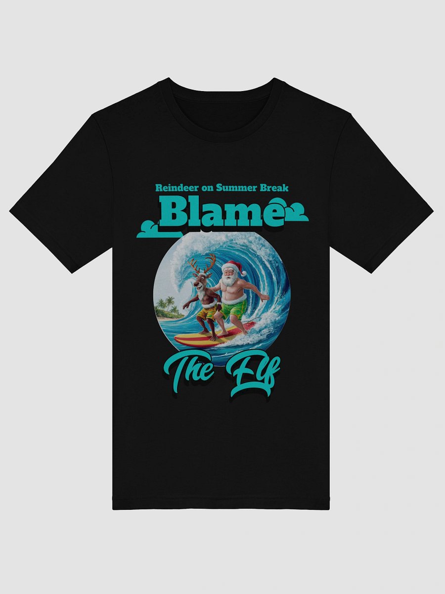 Surfing Santa and Reindeer T-Shirt product image (6)