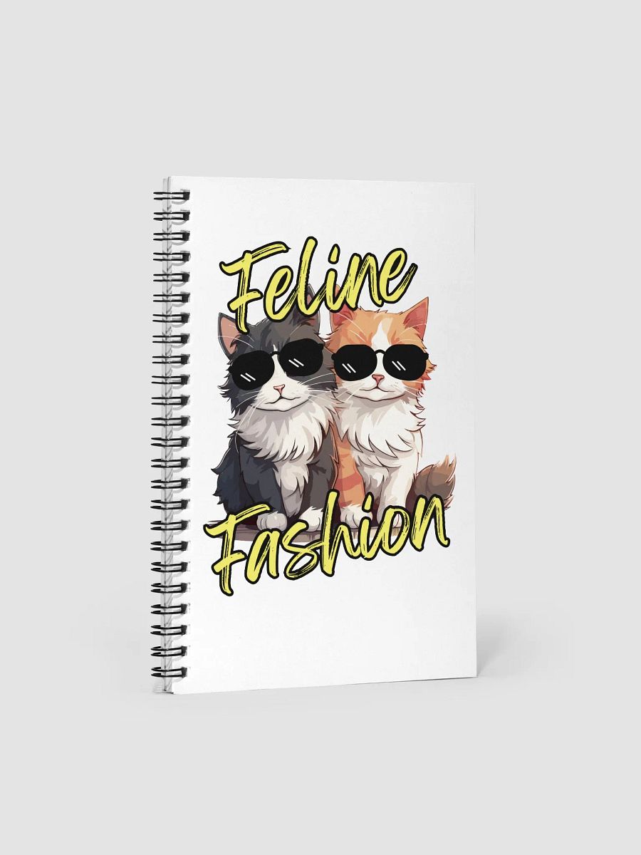 Feline Fashion Cool Cats Spiral Notebook product image (1)