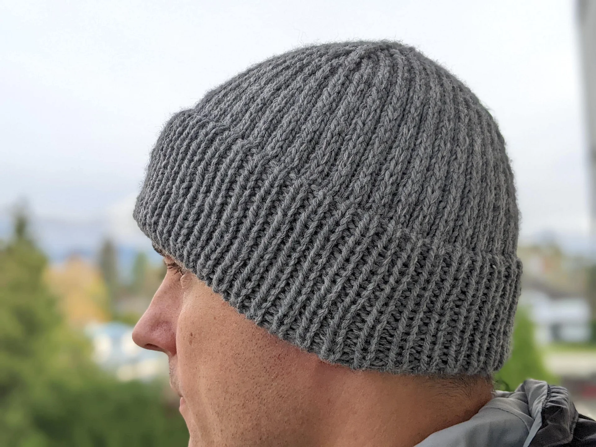 Knit Warm Men's Beanie Pattern (Fixed Double Brim) product image (5)