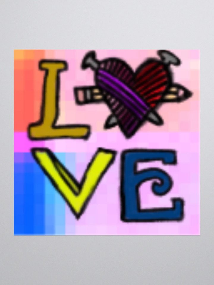 Love Burst Kiss Cut Stickers product image (1)