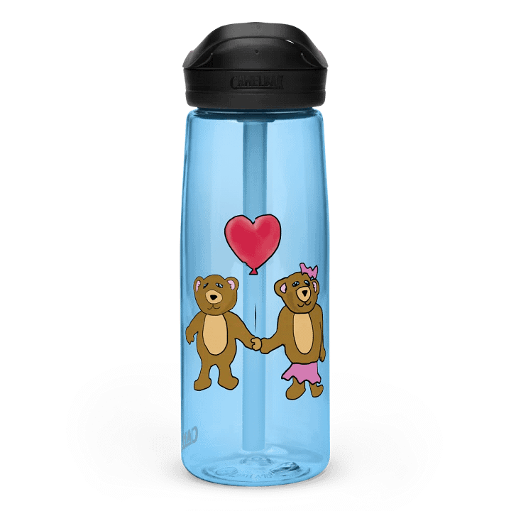 Teddy Bear Valentine Sports Waterbottle product image (1)