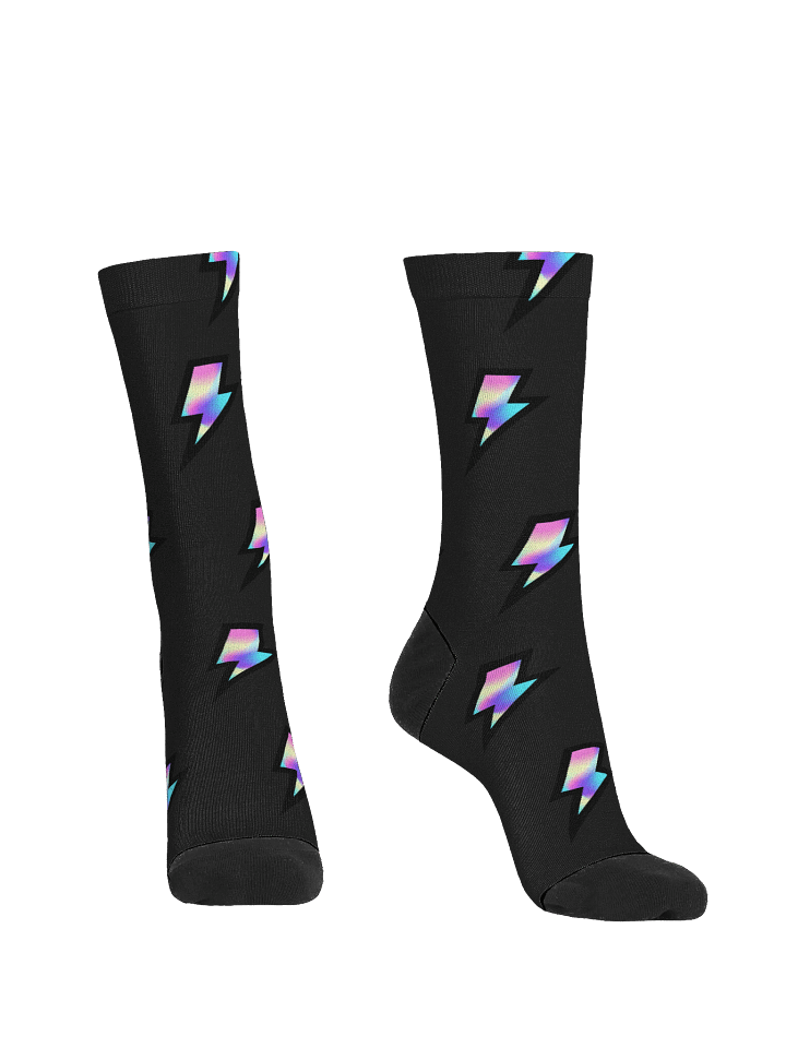 Electric Rainbow Crew Socks product image (2)