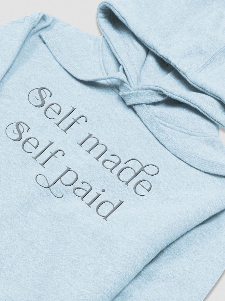 Embroidered Self Made Self Paid Premium Hoodie product image (3)