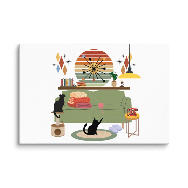 Cozy Canvas: Mid-Century Modern Living Room Collection product image (1)