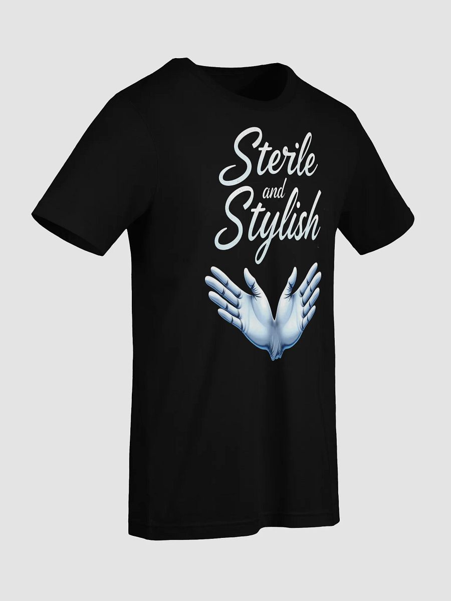 Sterile & Stylish Blue Gloves T-Shirt product image (84)