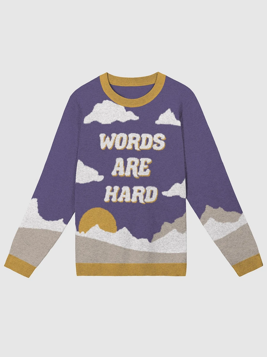 Words Are Hard Landscape Sweater product image (5)