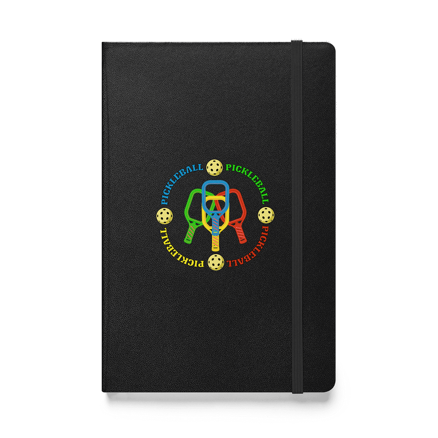 Pickleball Four Circle Colors Passion Hardcover Notebook product image (1)