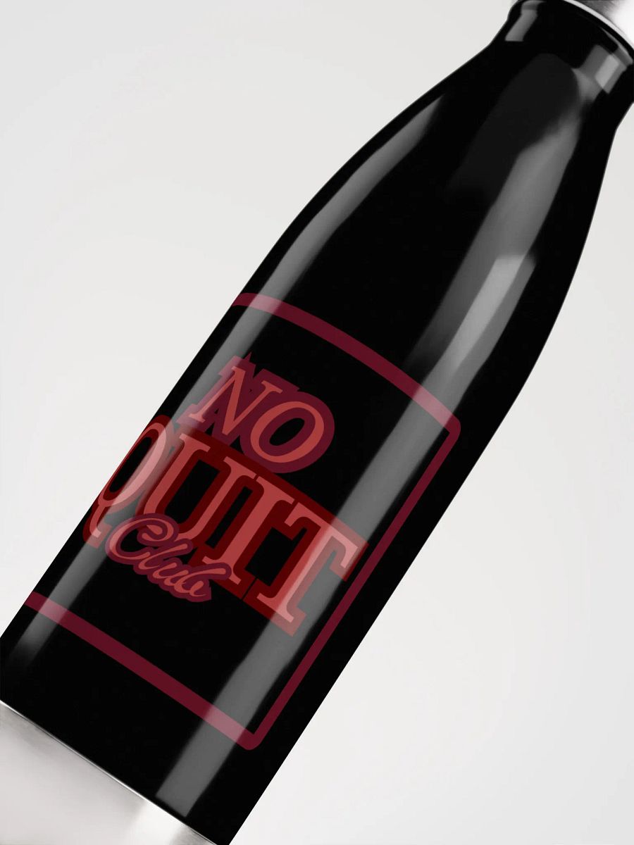 No Quit Club- 17 oz. Stainless Steel Water Bottle with Leak Proof Cap for Hot or Cold Liquids product image (5)