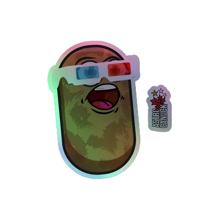 Potato 3D Eyewear -Holographic Sticker product image (1)