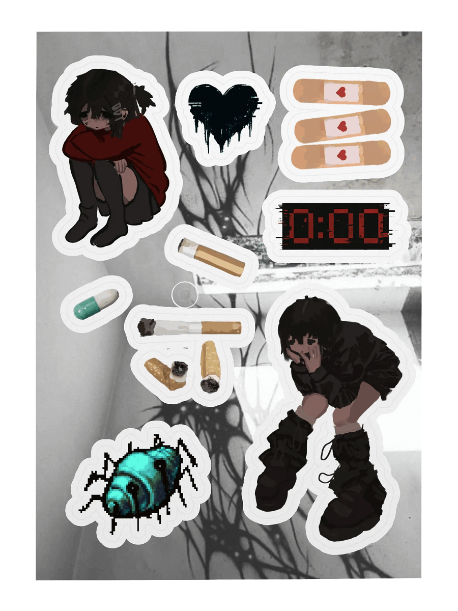 Eldritch Croissant Sticker Sheet product image (3)