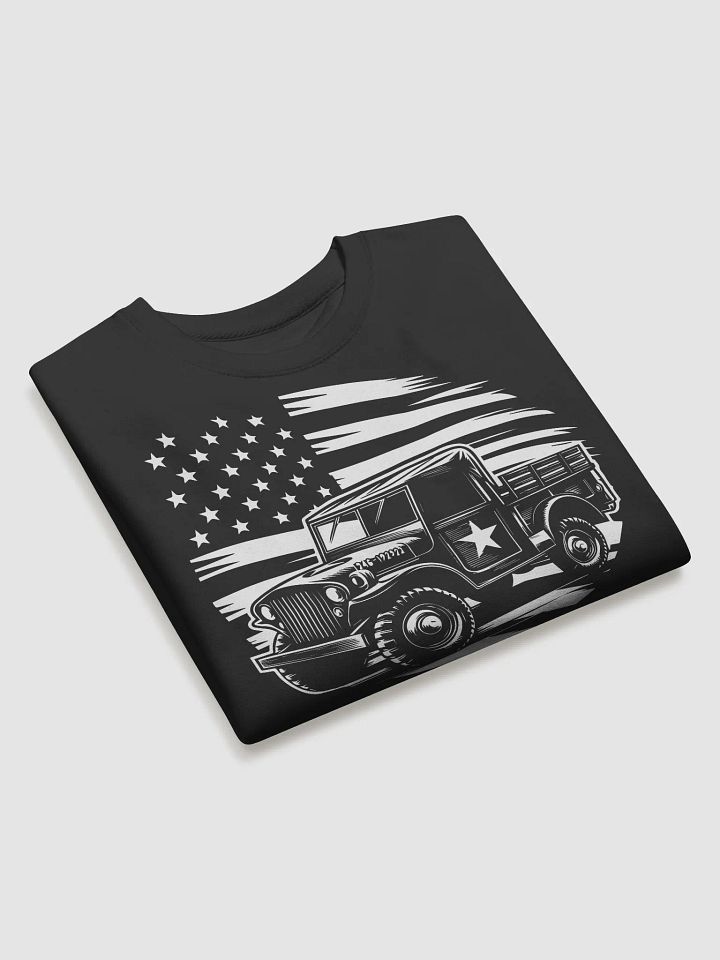 Vintage Patriotic Jeep Adventure Sweatshirt product image (2)