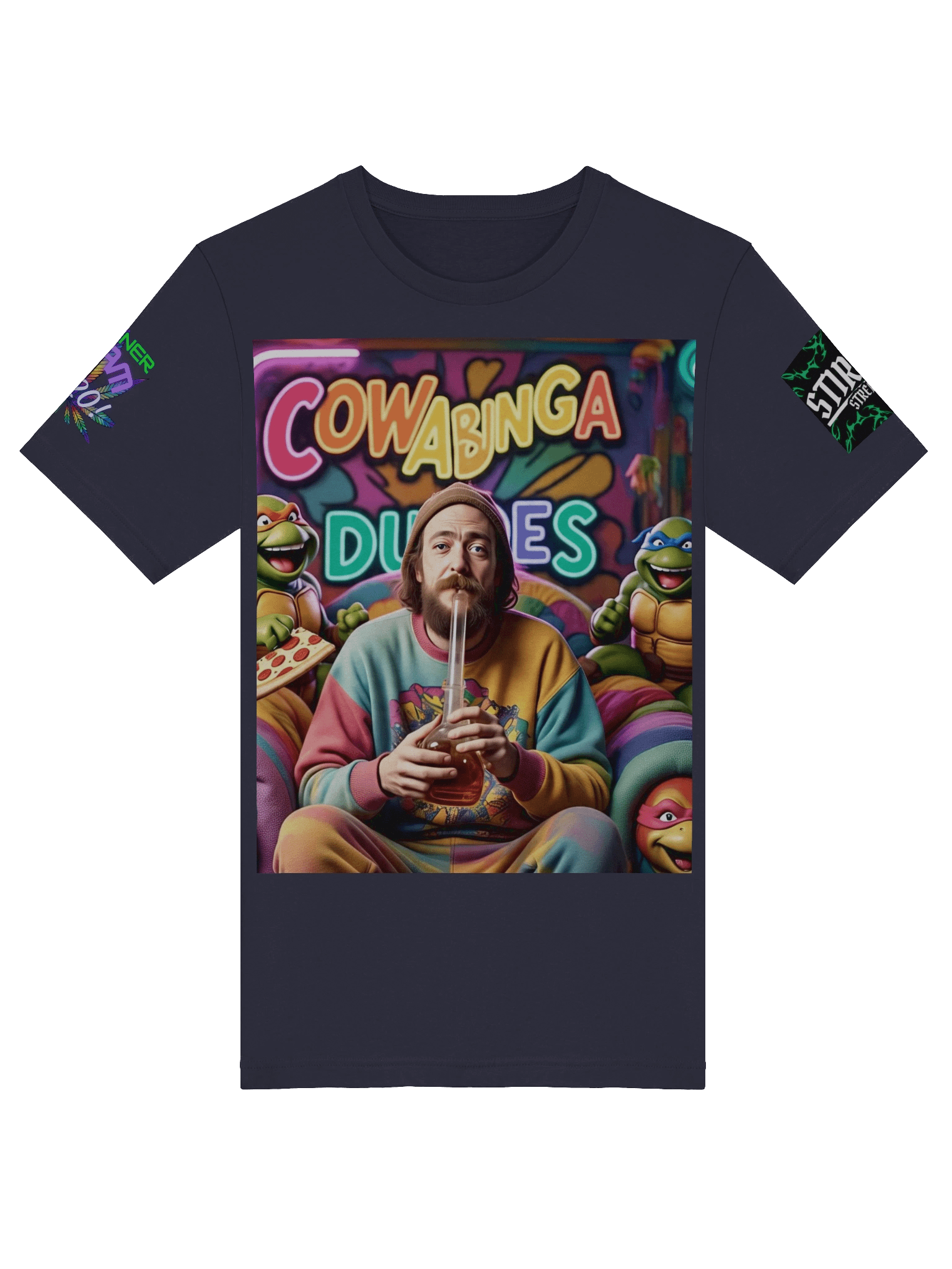 Cowabinga Turtles Smoke T-Shirt product image (43)