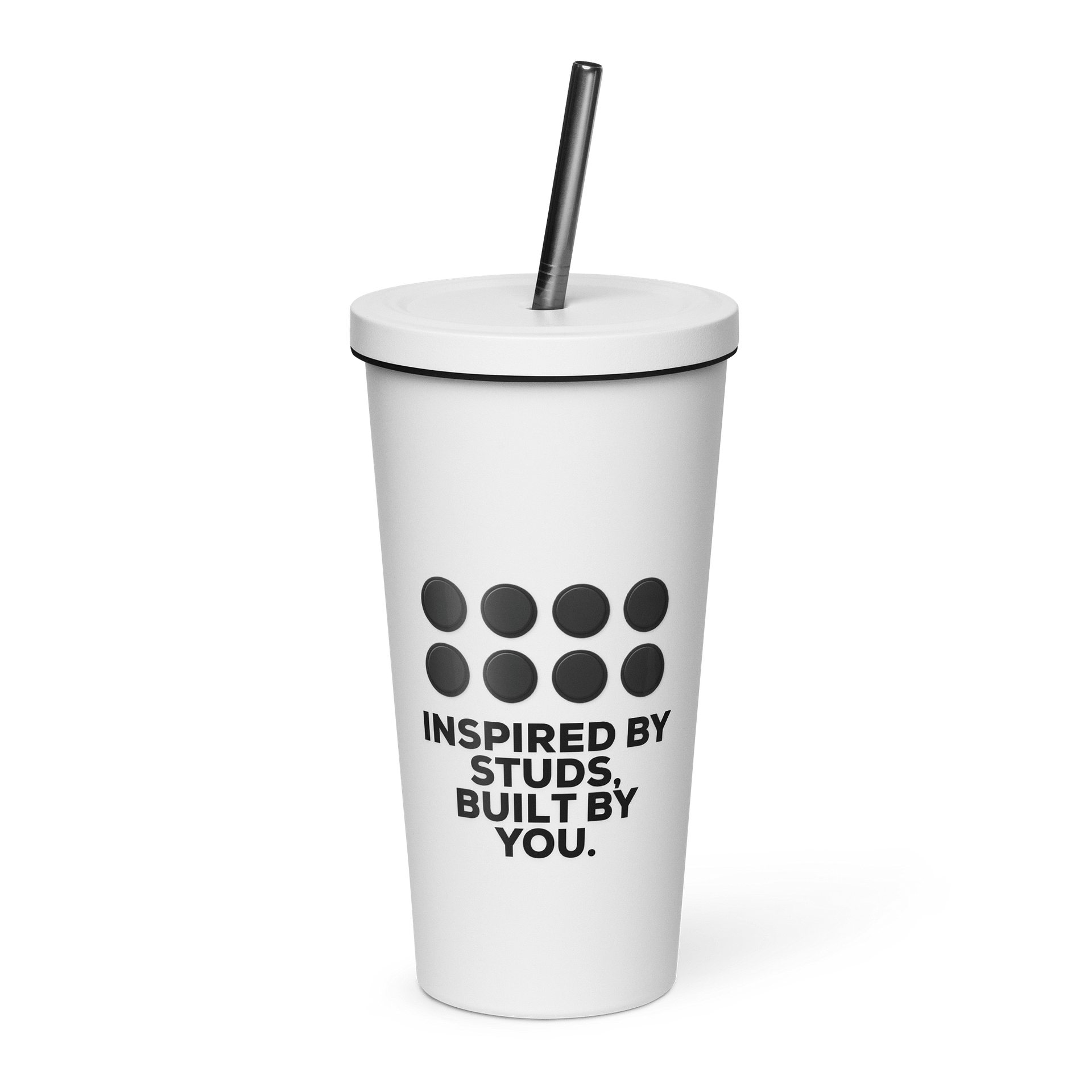 Inspired by Studs Insulated Cup w/ Straw product image (1)