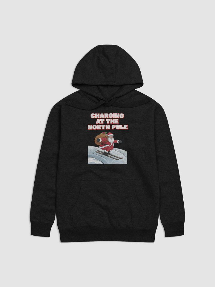 Charging At The North Pole - Ski Jumping Santa Hoodie product image (5)
