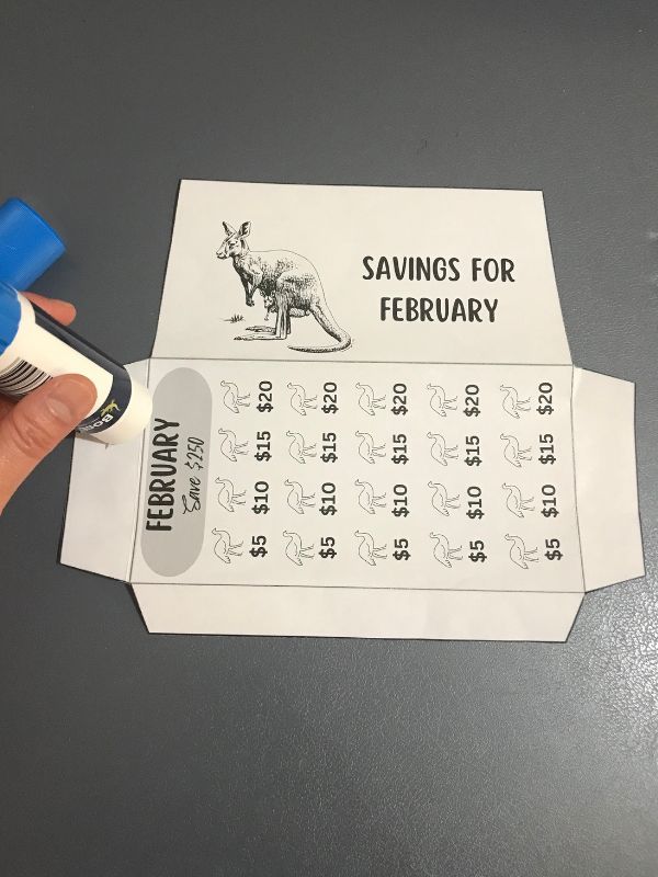Australian Wildlife Cash Envelope System with Monthly $250 Savings Tracker – Set of 12 product image (3)