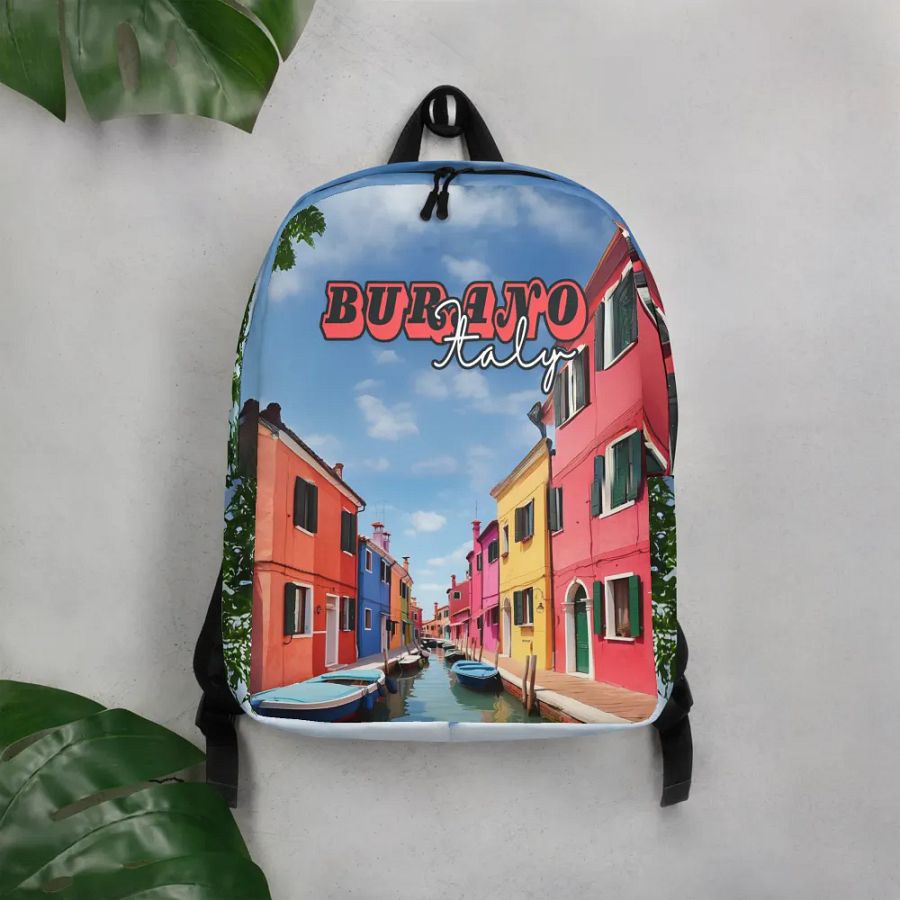 Burano Italy All Over Print Backpack product image (5)
